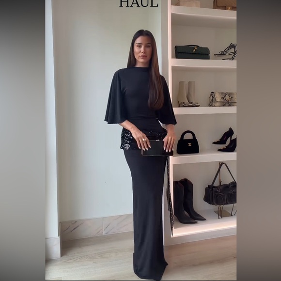 ZARA CUMMERBUND MIDI DRESS - Picture 5 of 17